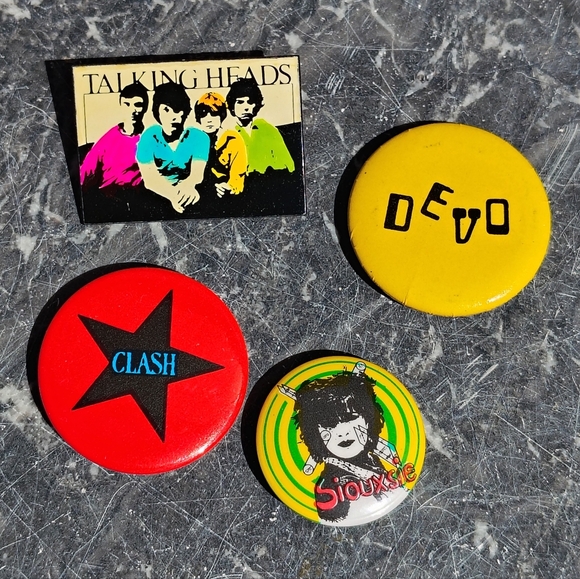 Other - 4 | 80s Rare Punk New Wave Promo Pins